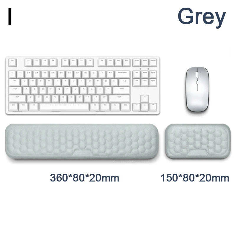 Mousepad Ergonomic Keyboard Mouse Wrist Rest Office Typing Protection Relax Wrist Memory Foam Mouse Pad Computer Laptop Desk Mat