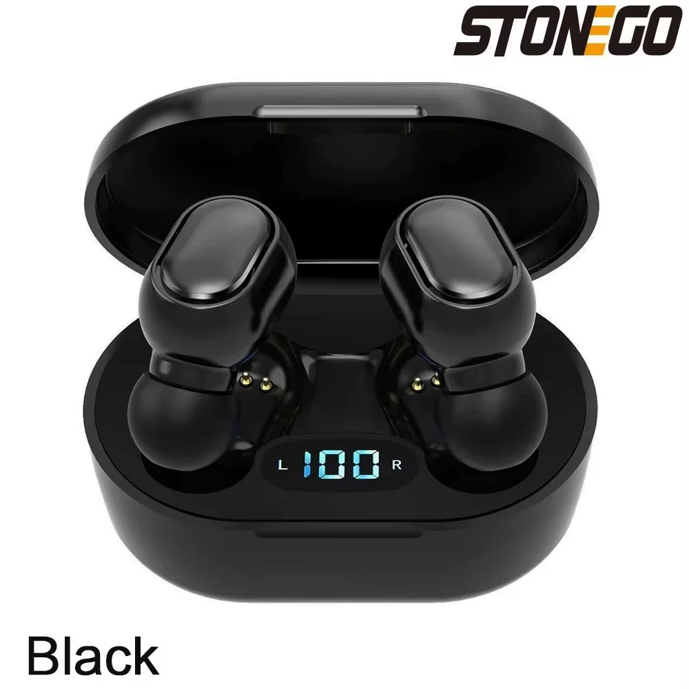 Wireless Bluetooth 5.0 Earbuds, Touch Control, Digital Display, TWS Noise-Cancelling Stereo Sports Earphones, Dual Ear Calling