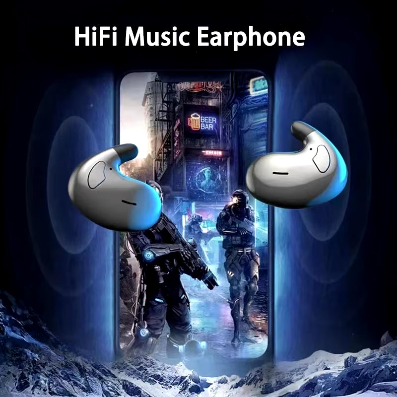 Xiaomi Sleep Invisible Headset Ipx5 Waterproof Wireless Bluetooth Earphone Earbuds with Mic for Phone Bluetooth 5.3 Headphones