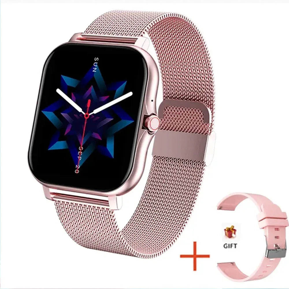 2024 Smart Watch for Men Women Gift 1.44' Full Touch Screen Sports Fitness Watches Bluetooth Calls Digital Smartwatch Wristwatch