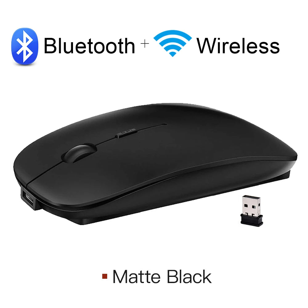 Bluetooth Mouse for Apple Macbook Air Pro Retina 11 12 13 15 16 Mac Book Laptop Wireless Mouse Rechargeable Mute Gaming Mouse