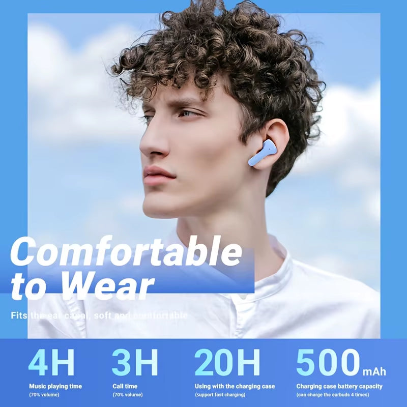 Original Wireless Bluetooth Earphone Transparent HIFI Headphones LED Power Digital Display Stereo Sound Earphones for Xiaomi