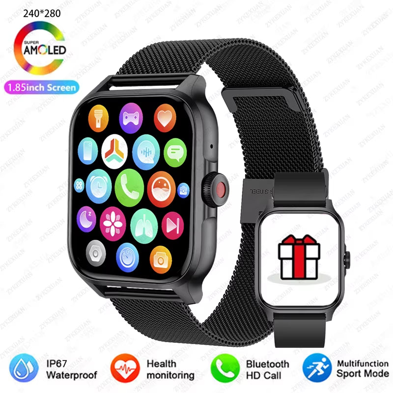 2025 New for Xiaomi Smart Watch Men Blood Oxygen Heart Rate Monitoring Sports Fitness Watch Man Woman Bluetooth Call Smart Watch